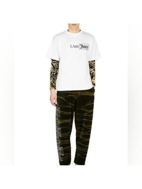 Aries x Juicy Couture - Tie Dye Track Pants in Dark Green
